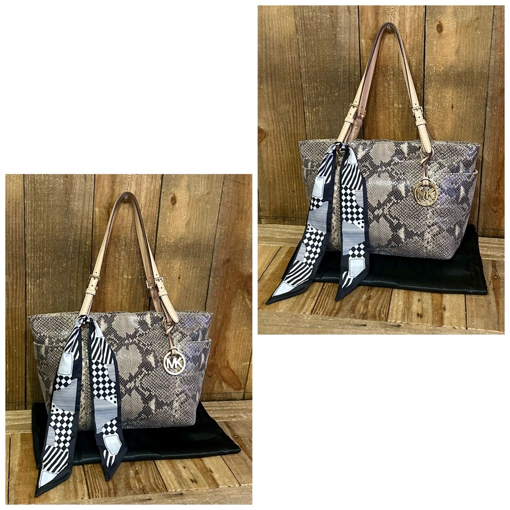 Michael Kors. 3 Piece: Jet Set Python Embossed To… - image 5